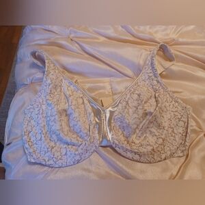Warner's Cream/Rose Floral Women's Bra